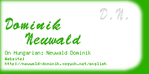 dominik neuwald business card